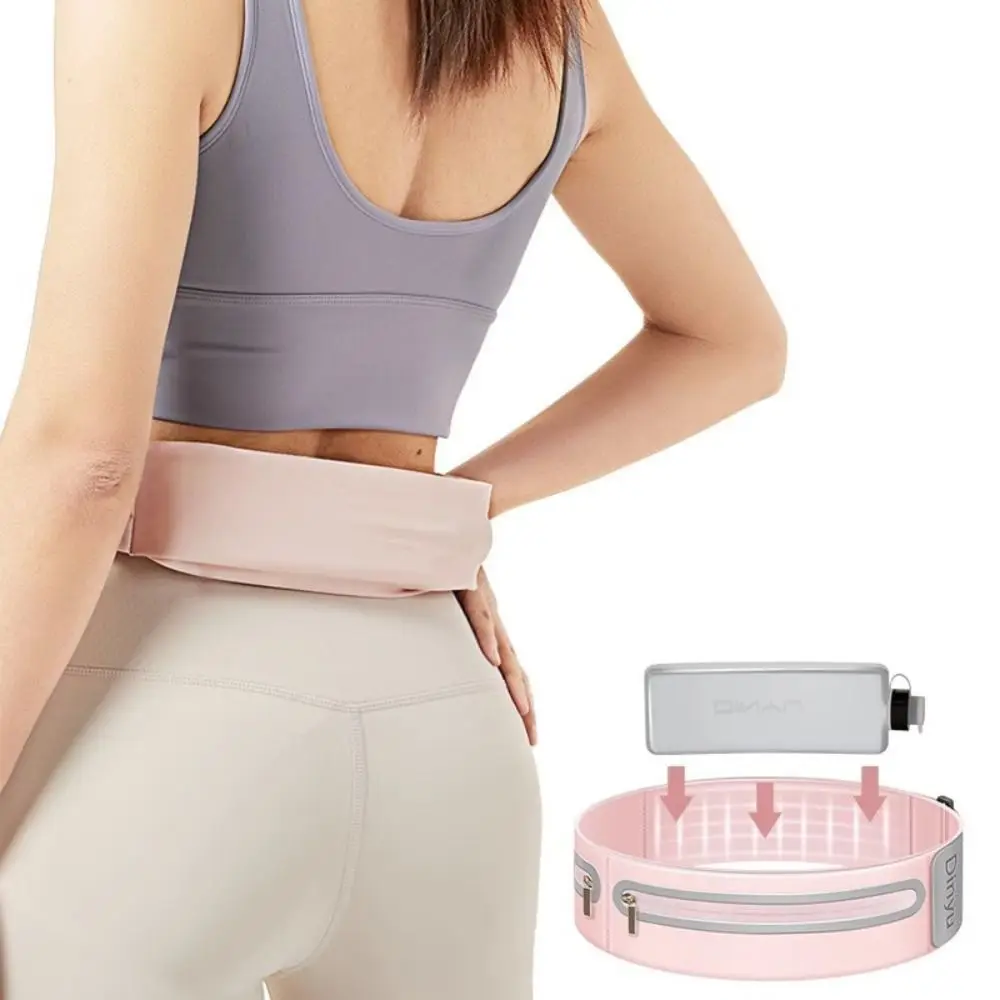 Con bolsillo para tetera, pretina para correr, multifuncional, Invisible, para correr, maratón, cinturón deportivo, Veicro, ligero