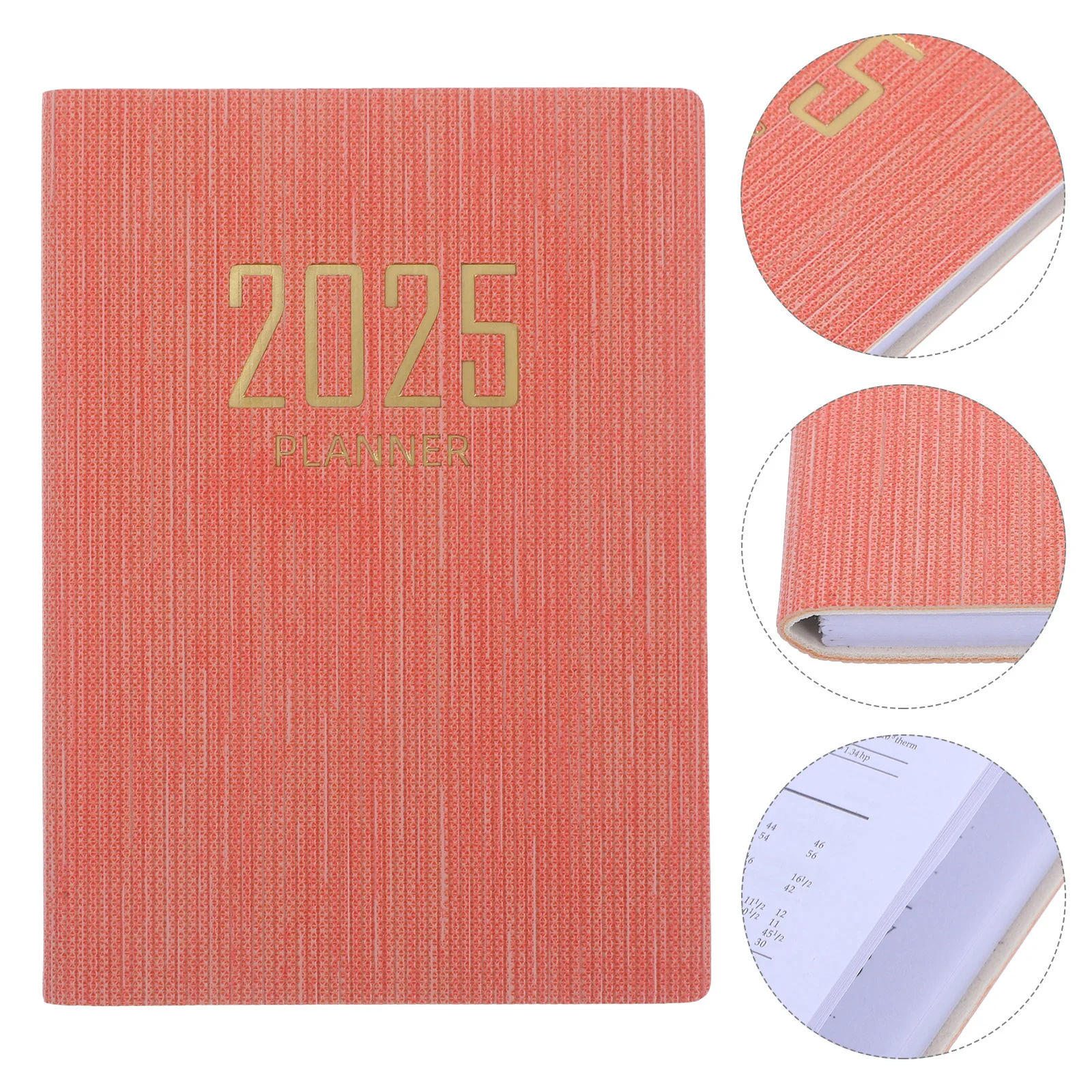 

2025 Schedule White Boards Portable Notebook Writing Planner Books Organizer Academic Pu Notepad Student Convenient Daily