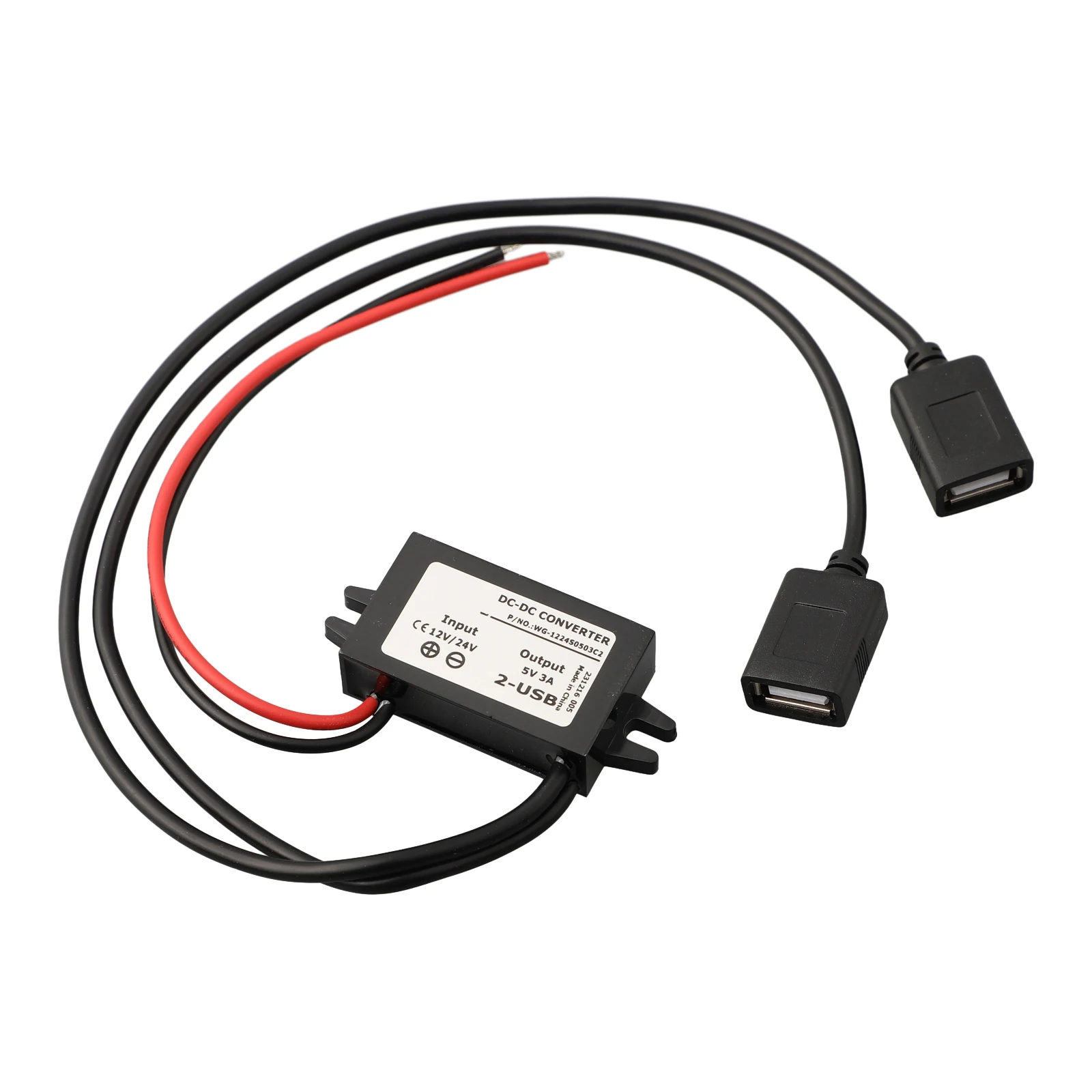 

High Efficiency DC DC Step Down Power Converter Car Charger Adapter ABS Flame retardant Shell 91% Conversion Efficiency
