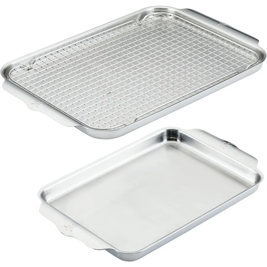 

Provisions OvenBond 3Piece Triply Baking Sheet Set Professional Stainless Steel Bakeware