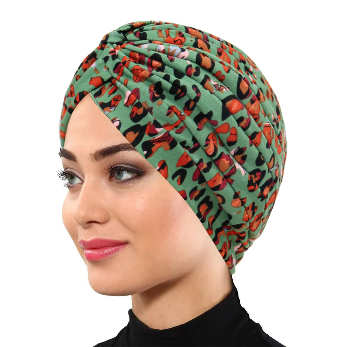 Hijabs con estampado de moda para mujer, turbante elástico, bufanda, gorros, diadema para quimioterapia contra el cáncer, accesorios para la caída del cabello
