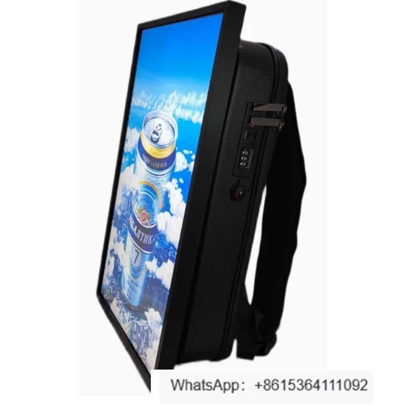 

LCD backpack LCD backpack advertising machine backpack video playback live screen projection mobile phone synchronization