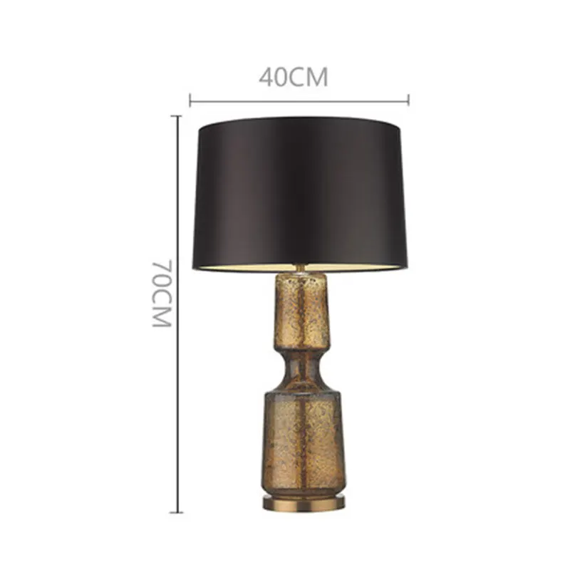 Minimalistische decoratieve staande lamp Retro Bedlamp Antiek Glazen tafellamp Woonkamer slaapkamer villa hotel design Bedlamp