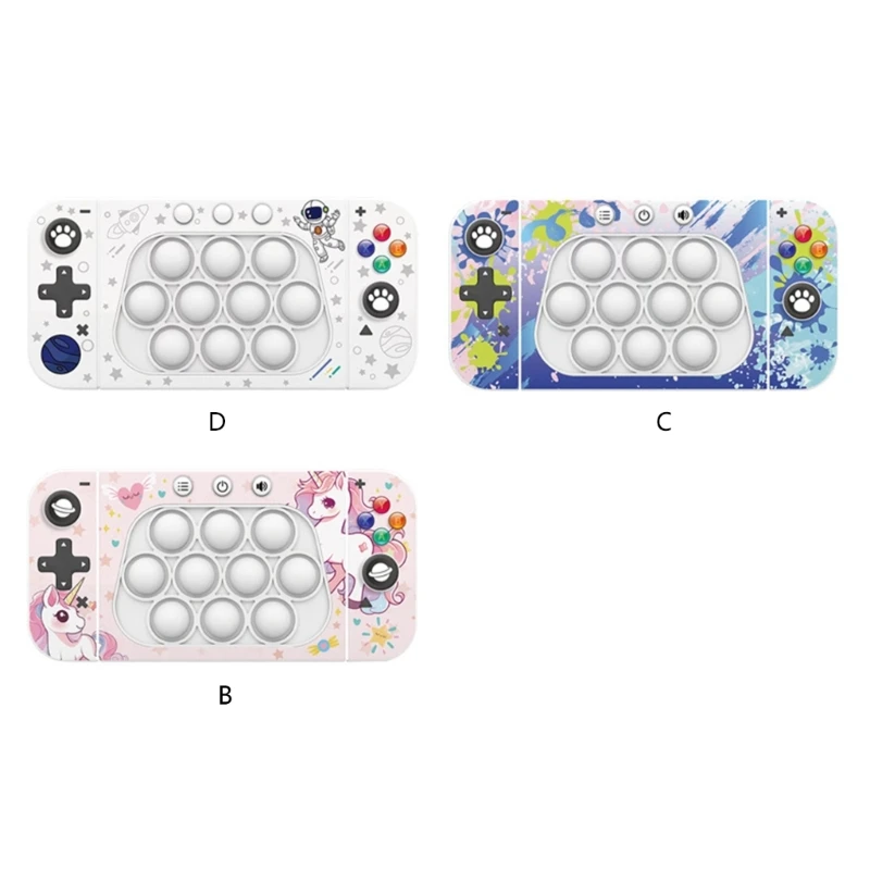 Game Console Toy Reaction Training Finger Press Puzzle Travel Toy Decompressing Push Toy Handheld Pocket Toy Kids Favor