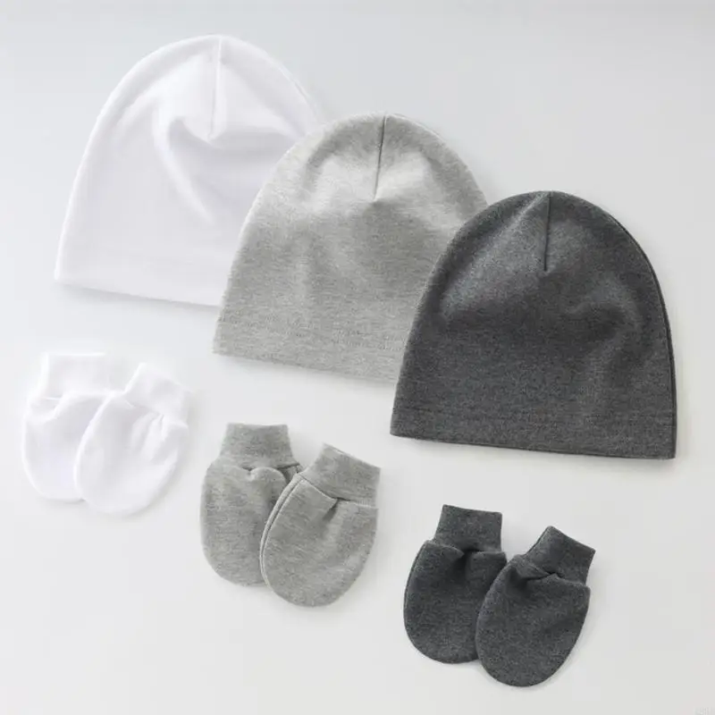 2 pezzi neonato cappello da neonato copricapo da ospedale cappello solido/modello stampato 425F