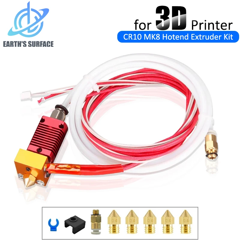 3D Printer Parts Hotend Assembled Extruder Metal Hotend Kit for Creality Ender 3 Ender3 V2 Ender 3 Pro CR10s Hotend Extruder Kit