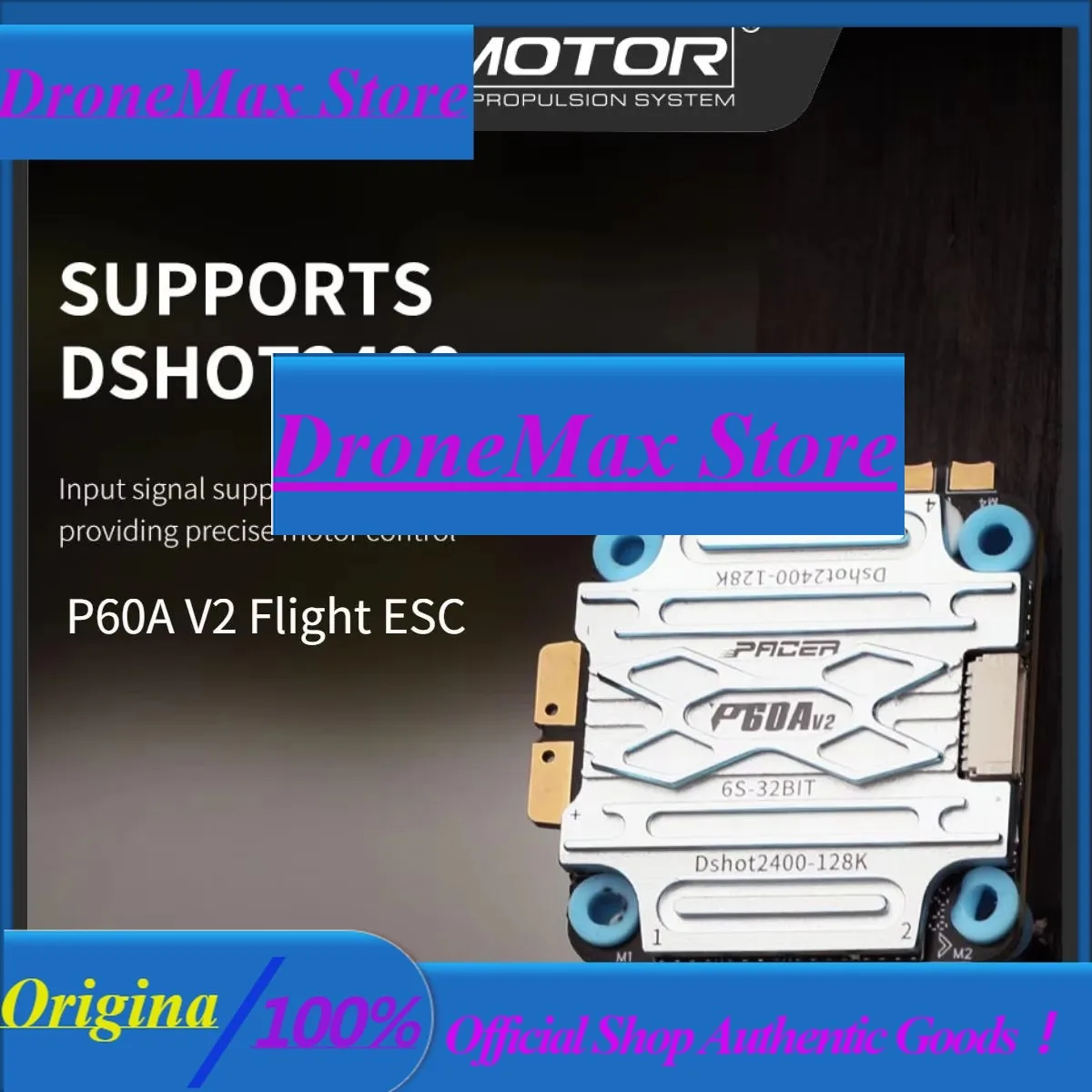 DroMaT-MOTOR P60A V2 4IN1 6S Electronic Speed Controller Supports Betaflight/Alpha/Emuflight FPV Racing Quadcopter DIY Parts