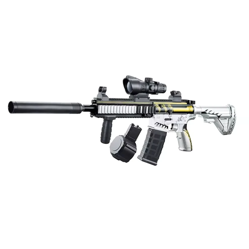M416 Classic Manual Pull-Up Mode Elastic Gel Ball Launching Toy Gun Boy Outdoor Toy Holiday Christmas Gift - view 5