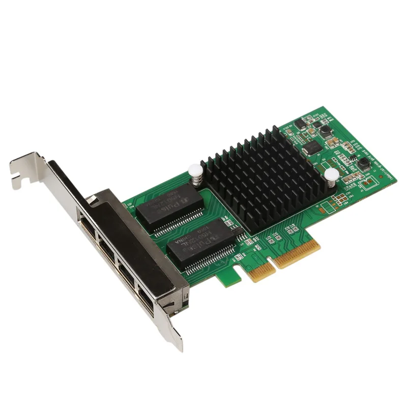 4-poorts RJ45 10/100/1000mbps Multi-poort Lan-kaart Lan-kaartdrivers voor Windows 7 Intel I350 PCI-E LAN-kaart voor server