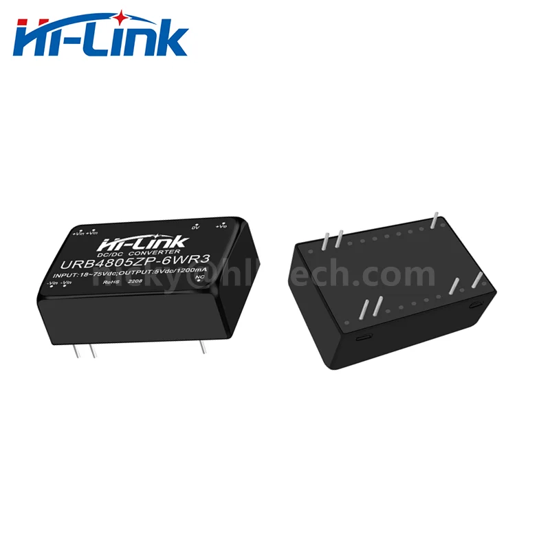 Free Ship Hi-Link DCDC 6W 48V to 5V 1200mA Isolated Converter URB4805ZP-6WR3 Switch Power Supply Module for car power bank IC