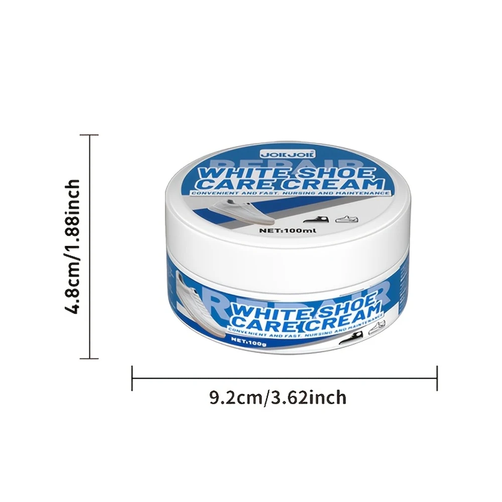 

JOKJOK White Shoe Care Cream — быстрый и удобный крем для обуви, формула не требующего ополаскивания, восстанавливает блеск для обуви, безопасный для всей обуви, легко наносится