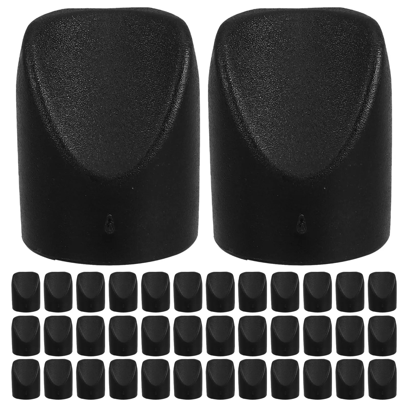 60pcs Foldable Chair Parts Anti-scratch Caps End Plug Foot Protectors Leg Glides Tube Anti-slip Furniture Pads Folding Chairs