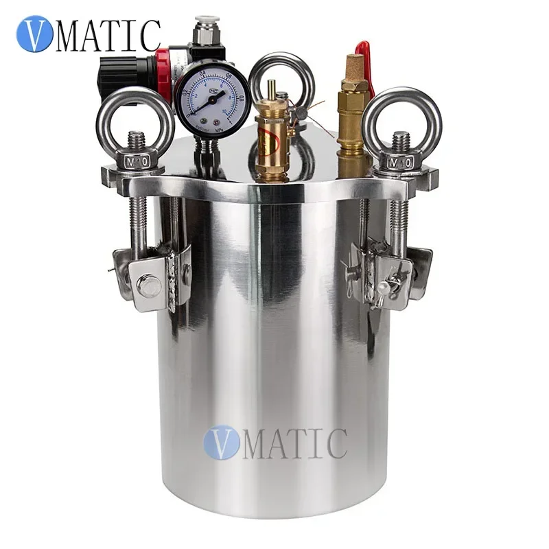 Free Shipping Trade Assurance Stainless Steel Pressure Tank 3L With Dispensing Controller/Machine &  Pneumatic Valve Set