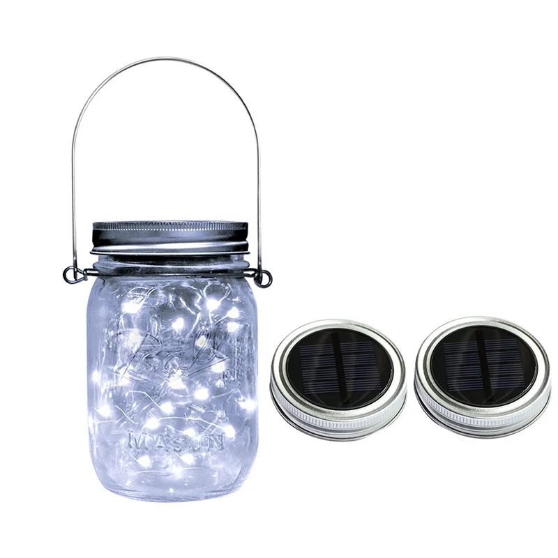 Solar Decorative Light Lid Outdoor Waterproof Light Control Solar Power Glass Decorative Fairy Light Accessories Solar Lamp Bead