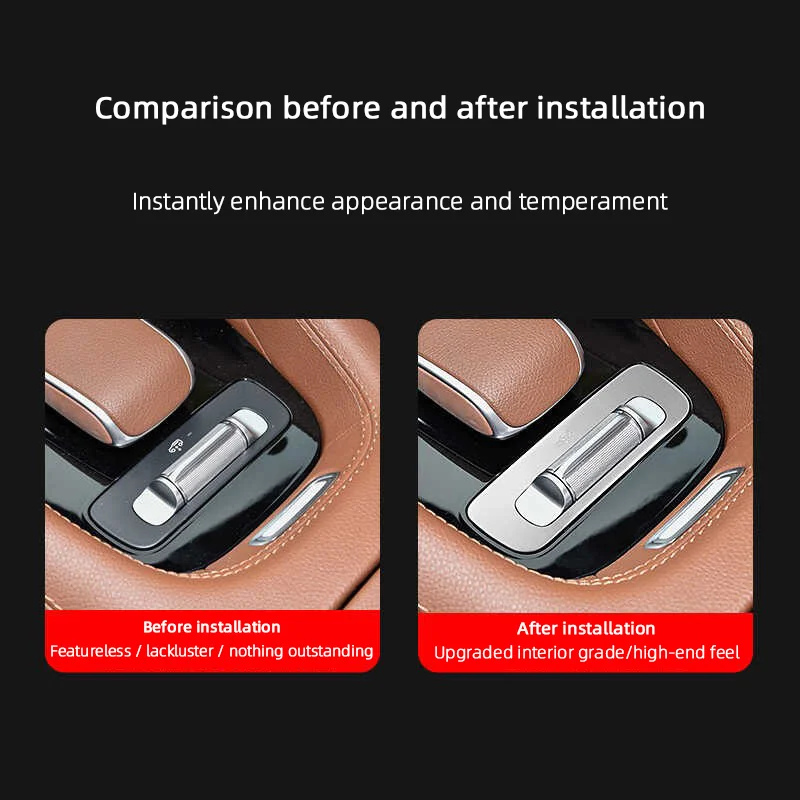 For Mercedes Benz GLE GLS W167 C167 X167 2020 2021 Car One Click Start Stop Button Sticker Chassis Lifting Adjustment Trim Cover