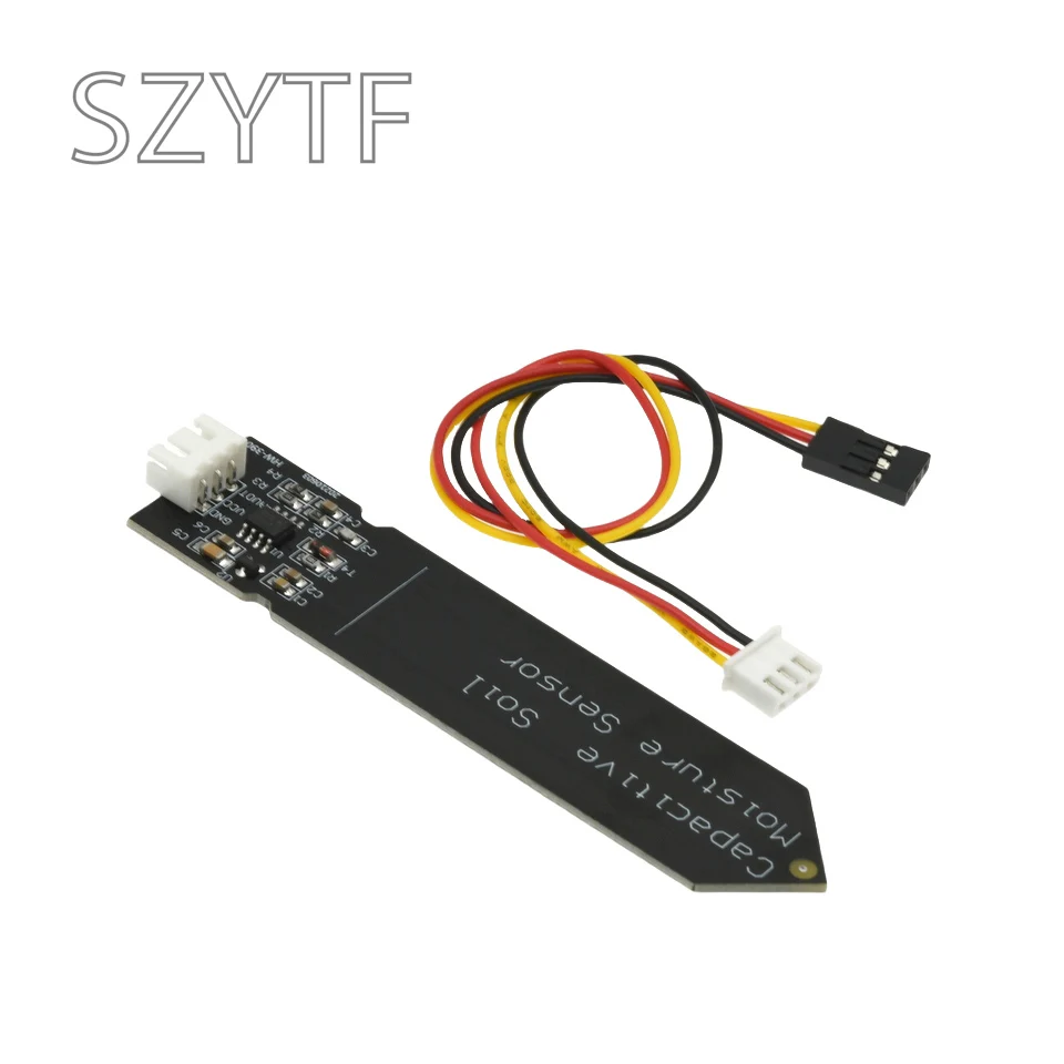 Capacitive Soil Moisture Sensor Not Easy To Corrode Wide Voltage Wire For Arduino