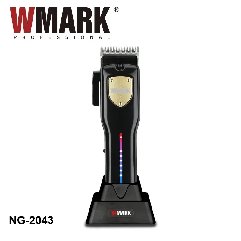 WMARK NG-2043 Cordless Hair Trimmers Electric Hair Clipper 2000mAh Cordless Hair Cutter with Charge Stand