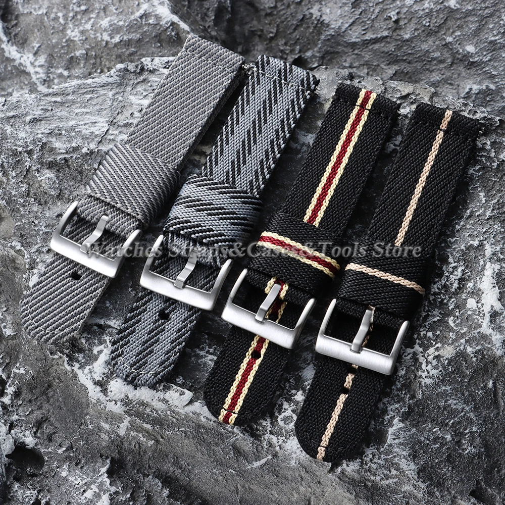 Nylon Fabric Watch Strap 20mm 22mm for Samsung Galaxy Watch 7/6/5/4 Watch for Huawei for Smartwatch Canvas Men Replace Bracelets