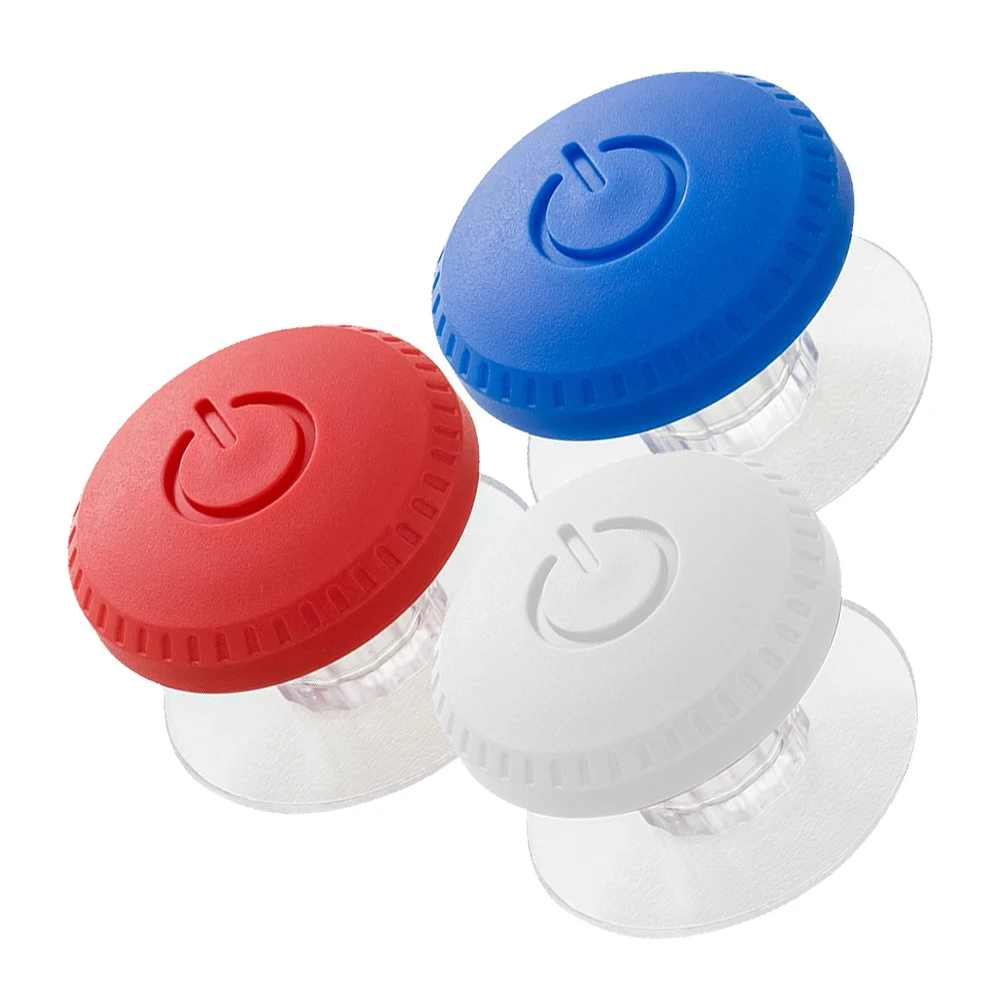 

3pcs Toilet Button Round Toilet Tank Button Helper Plastic Knob Covers Decorative Helper Bathroom Accessories Simple