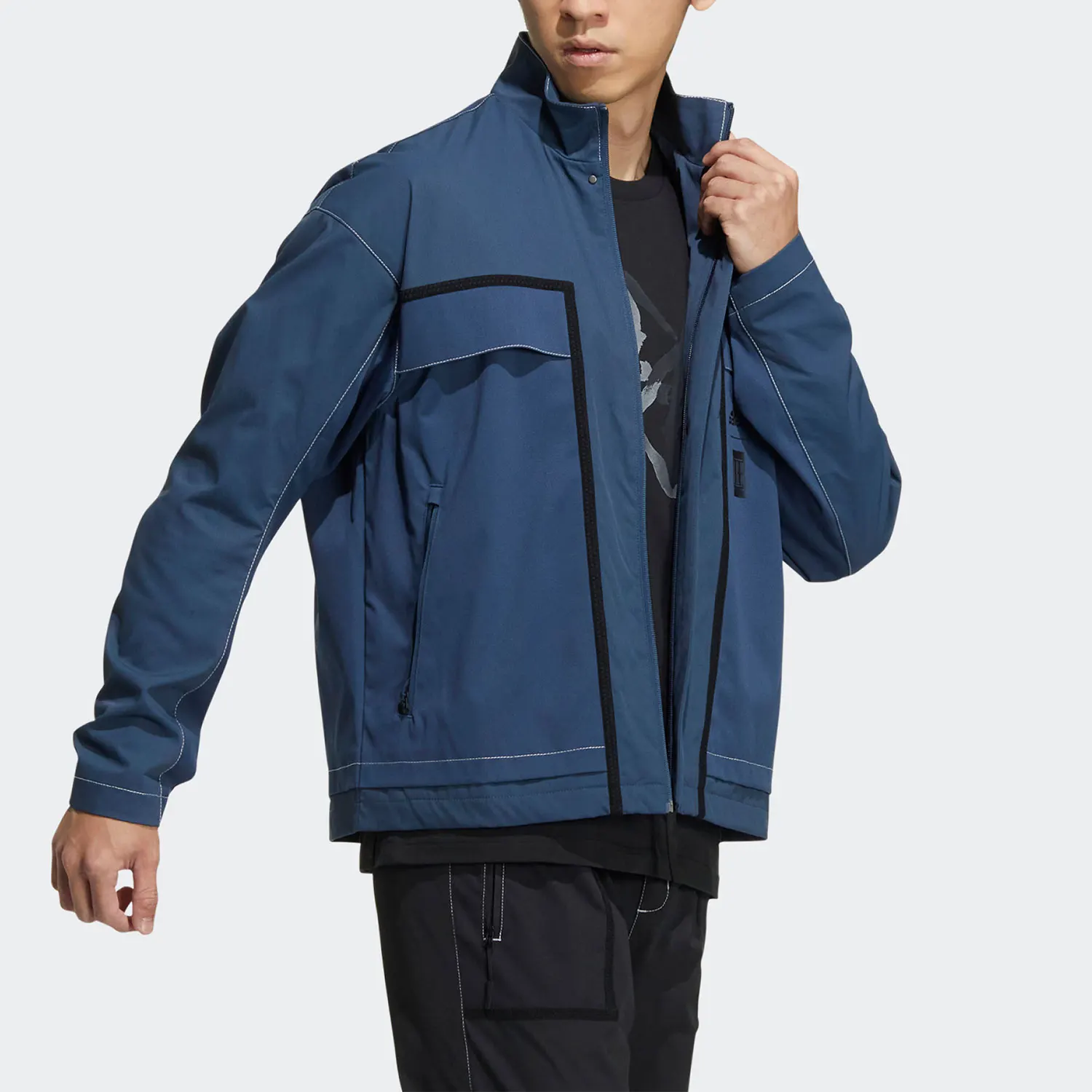 

Adidas genuine new men's fashionable standing collar woven jacket HM7471
