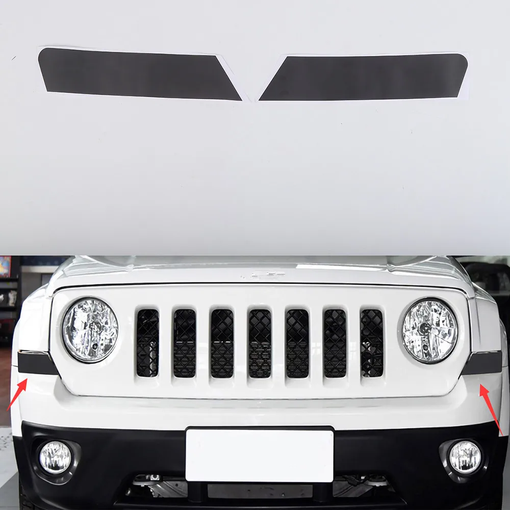 2pcs/set Car Front Turn Light Lamp Decoration Stickers For Jeep Patriot 2011-2016 Exterior Auto Styling Accessories