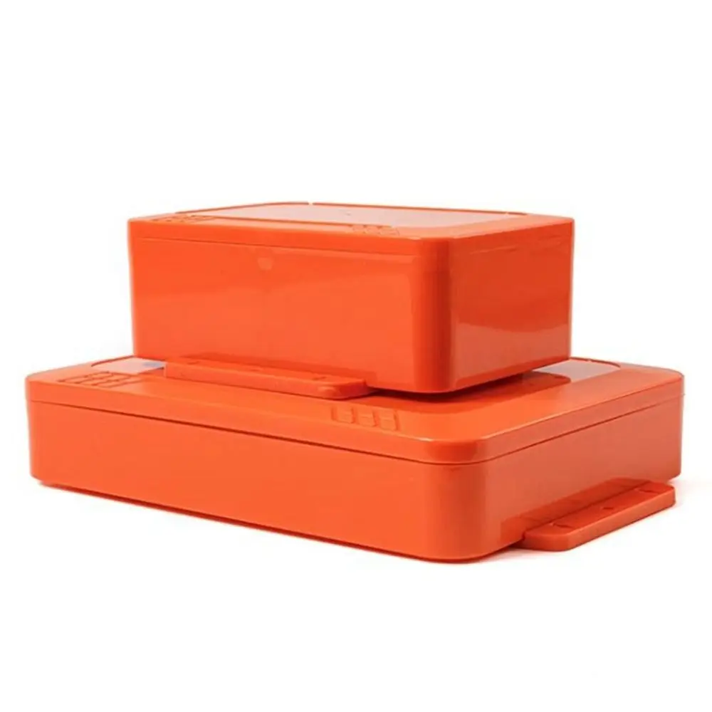 IP67 Waterproof Enclosure Junction Housing Box ABS Plastic Orange Color Instrument Box Electronic Project Case Outdoor Indoor