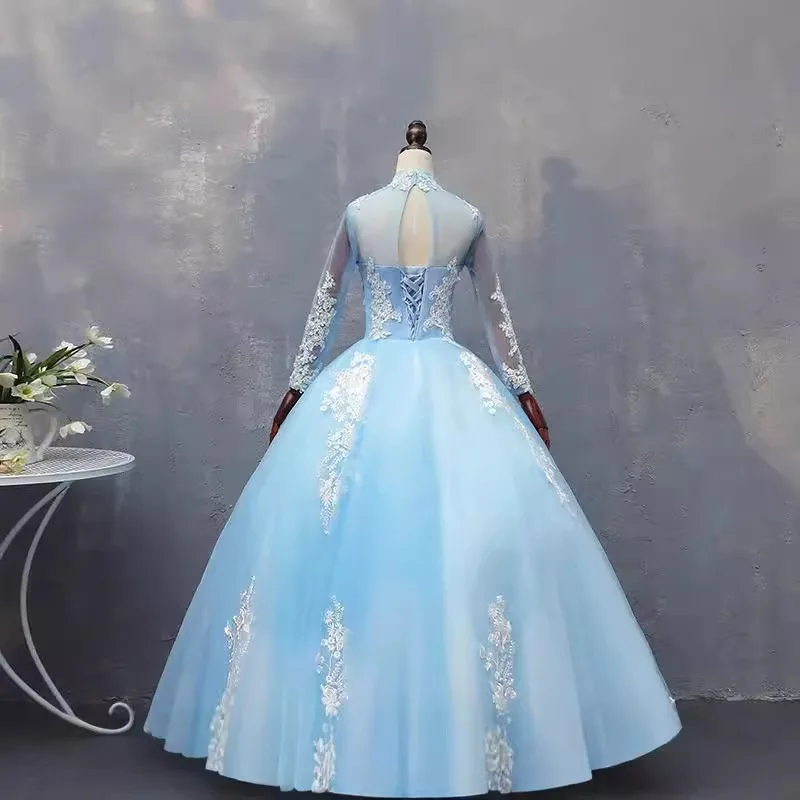 2026 ملابس أداء مثيرة جديدة مع تنورة الأميرة التخسيس وأداء الامتحان الفني للمضيف زائدة ثوب مسائي للحفلات السنوية