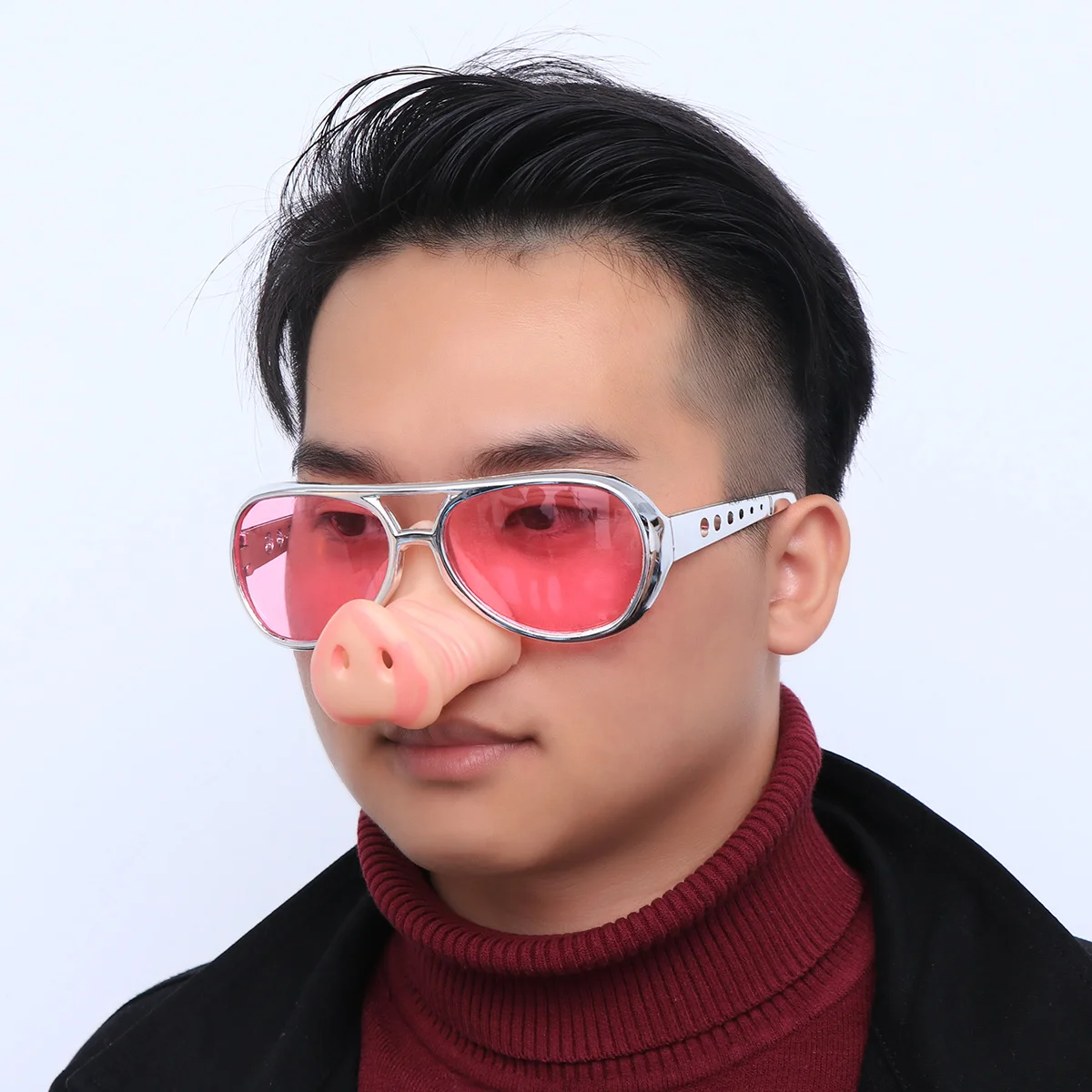 แว่นตาทรงจมูกหมู แว่นกันแดดตลก ชุดแฟนซี ชุดแปลกใหม่ สำหรับเด็กและผู้ใหญ่ ทนทาน เหมาะสำหรับงานฮาโลวีน งานแฟนซี งานคาร์นิวัล