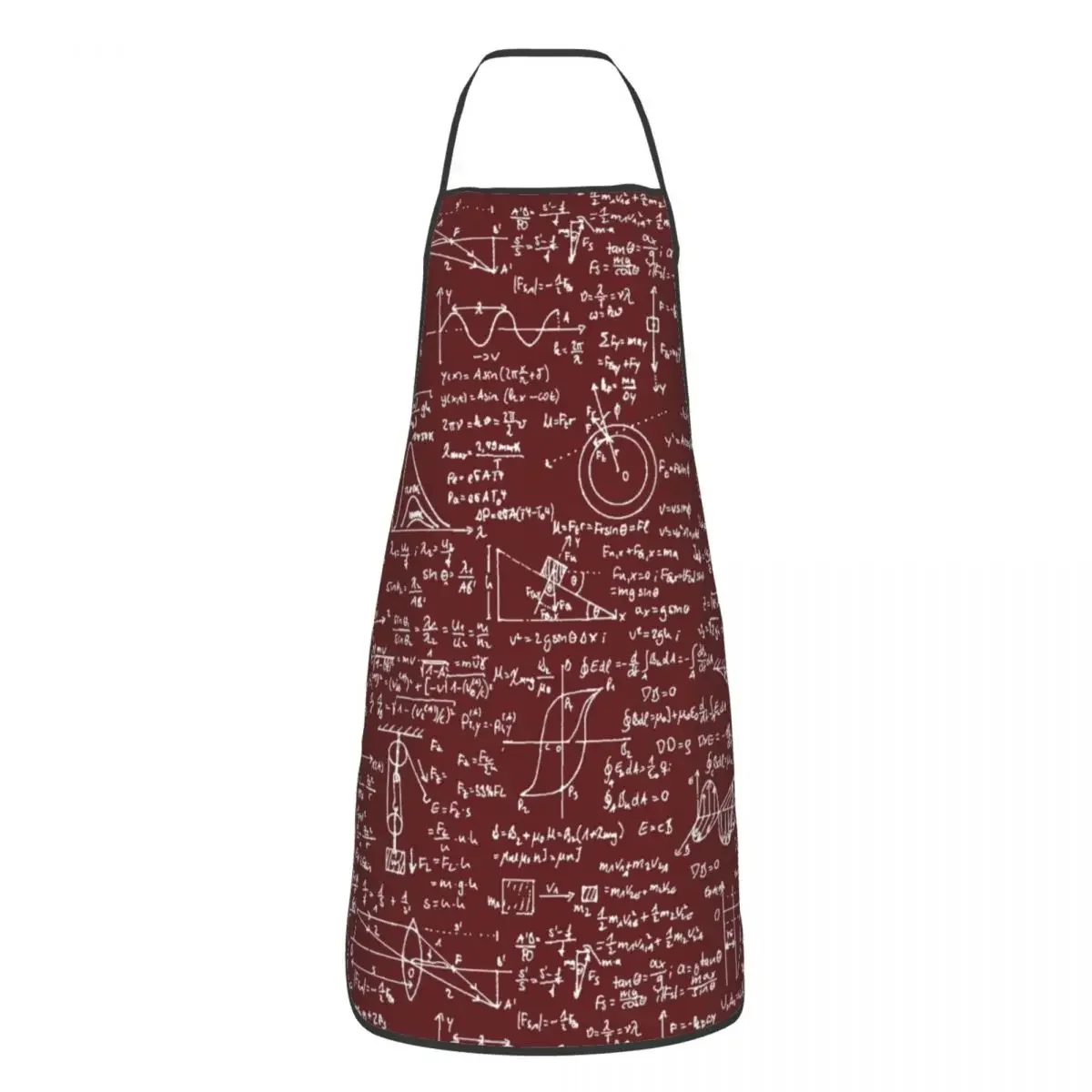 Physics Equations Burgundy Kitchen Chef Cooking Baking Apron Men Women Math Science Teacher Gift Tablier Cuisine for Painting