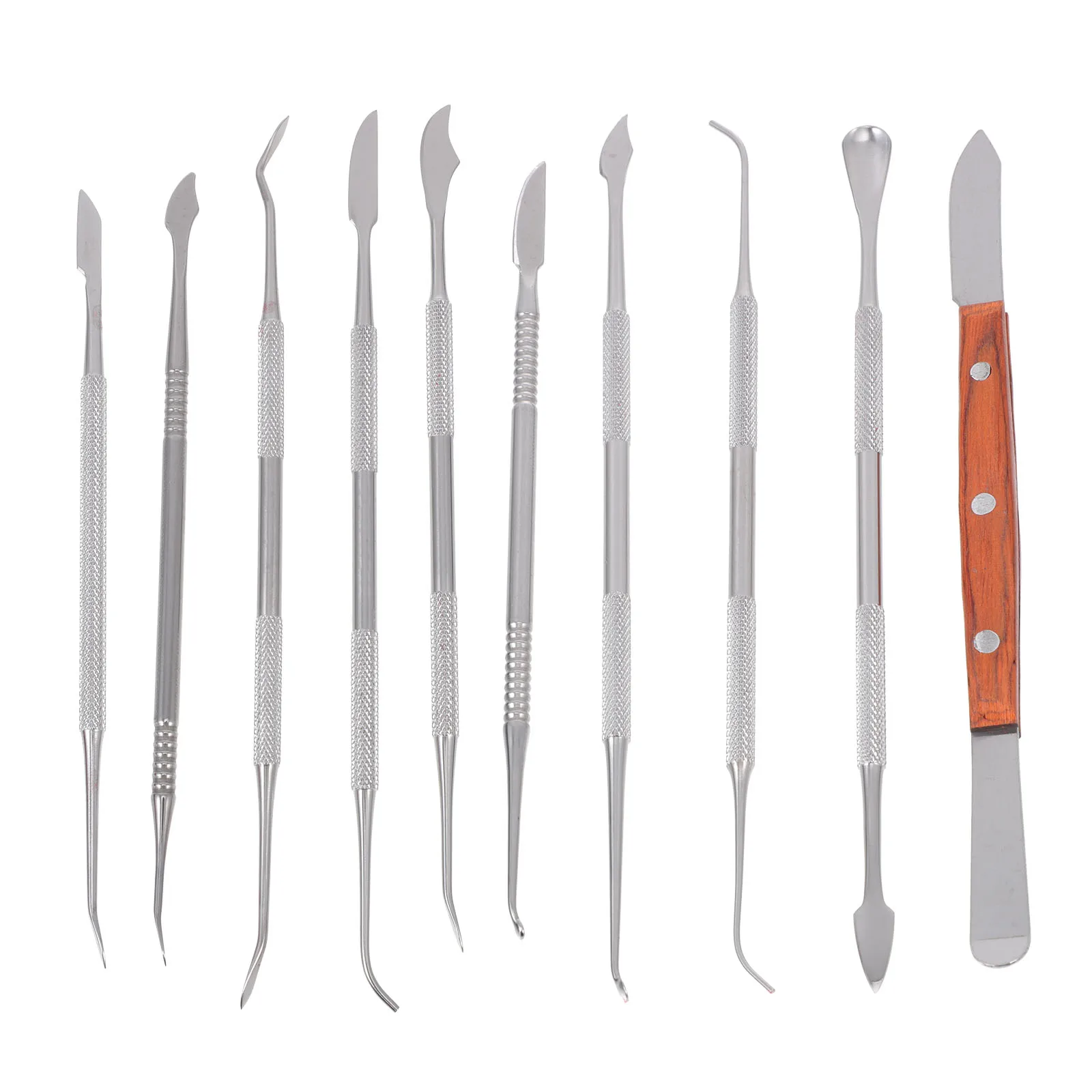 

1 set Stainless Steel Kit Dental Clay Sculpting Teeth Care Set Storage Bag Porcelain Baked Tool Craft