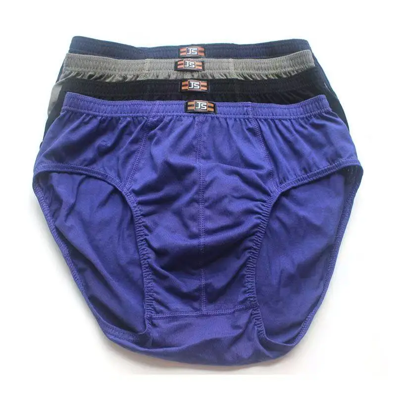 6 قطعة/المجموعة مريحة 100% القطن الذكور عالية الخصر السروال ملخصات الملابس الداخلية بانت السراويل المتاحة في أحجام XL-6XL #2