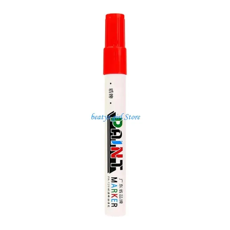 

C7AB 3MM Tip Waterproof il Based Paint Pens For Writing On Metal Glass Plastic