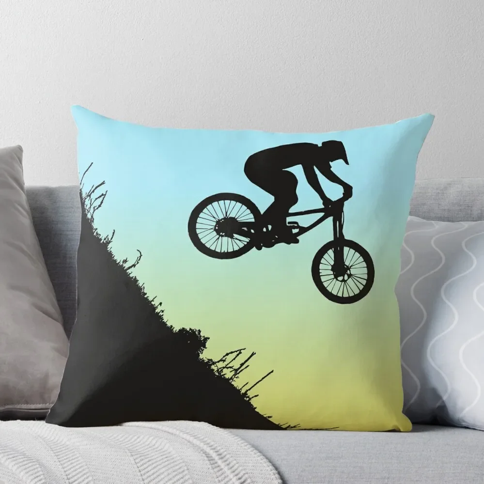 Mountain Bike Extream Downhill Throw Pillow Sofa Pillow Cover Sofa Decorative Covers Pillow Cover