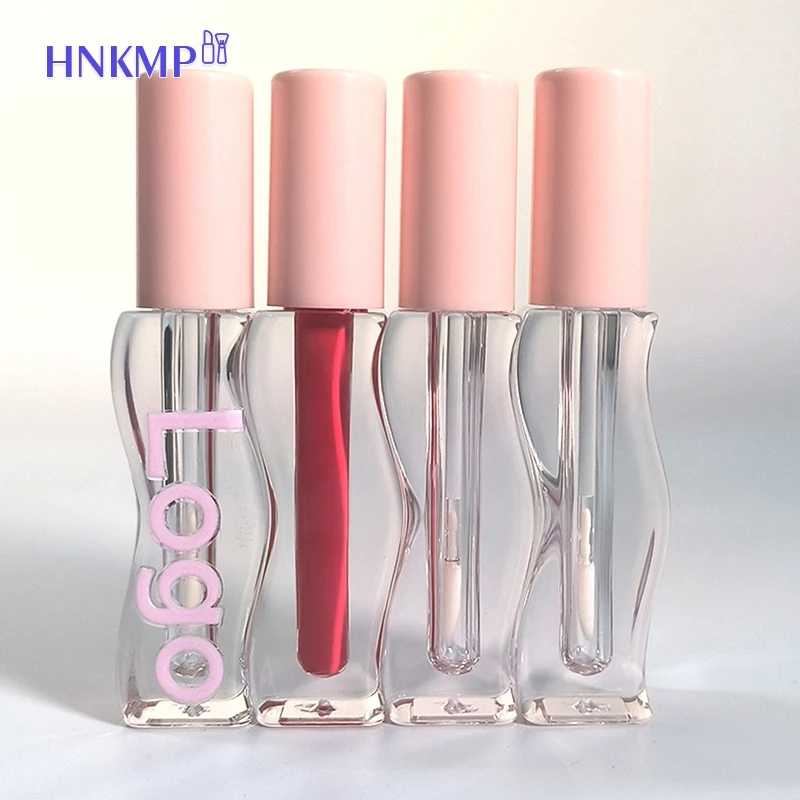 1Pc 2.5ML Wavy Lines Lip Gloss Tubes Liquid Lipstick Empty Lip Glaze Tube Refillable Cosmetic Packaging Container