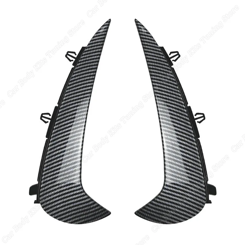 For Mercedes Benz GLC Class X254 AMG Line 2023-2024+ Car Rear Bumper Diffuser Wind Knife Trim Body Kits Gloss Black/Carbon Look