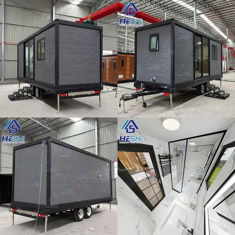 sell like hot cakes Ready Made Trailer Container Prefabricated Tiny House on Wheel Price Prefab Mobile Modern Home Casa