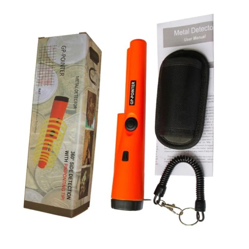 

10PCS/Lot Portable Waterproof Metal Detector Pinpointer Built-in LED Indicator Alarm Light 360 ° Scanning for Gold Coins, Coins