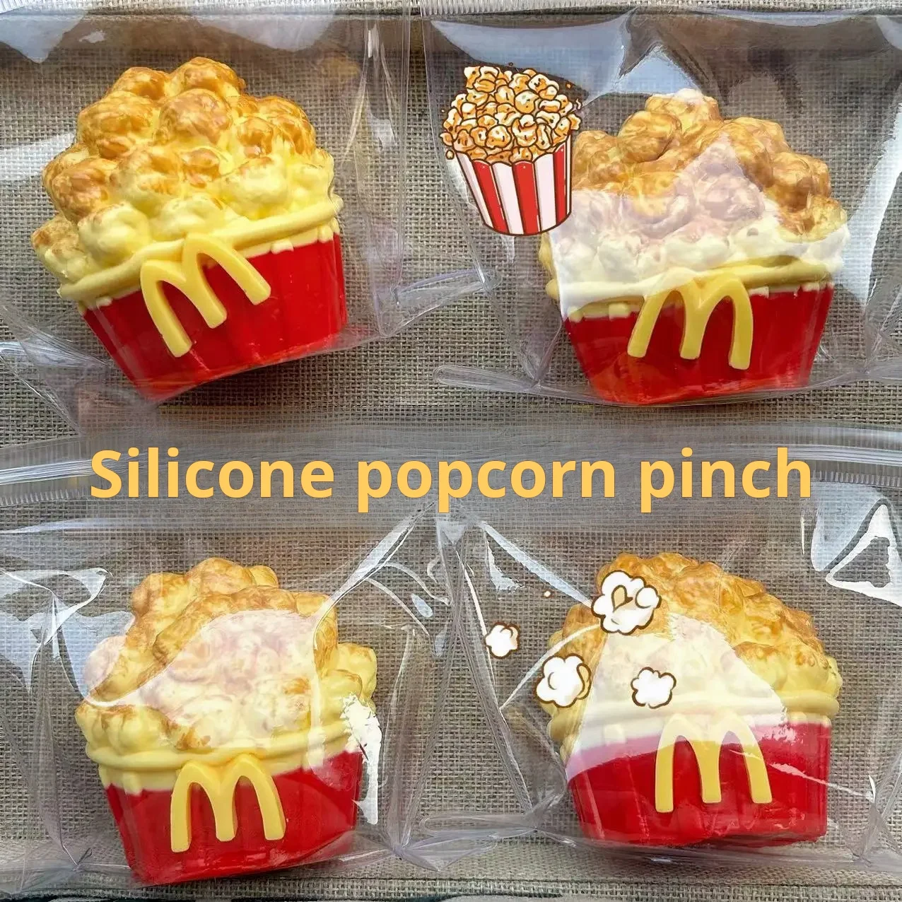 . Brinquedos moles de comida de silicone não tóxicos - alívio seguro e macio do estresse para crianças e adultos, presente perfeito personalizado no atacado