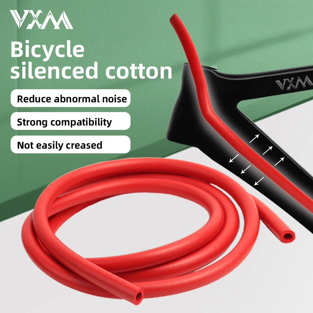 VXM 1.7M MTB Road Bicycle Frame Inner Wiring Silent Cotton Universal Brake Transmission Line Pipe Anti Abnormal Noise Spong Part