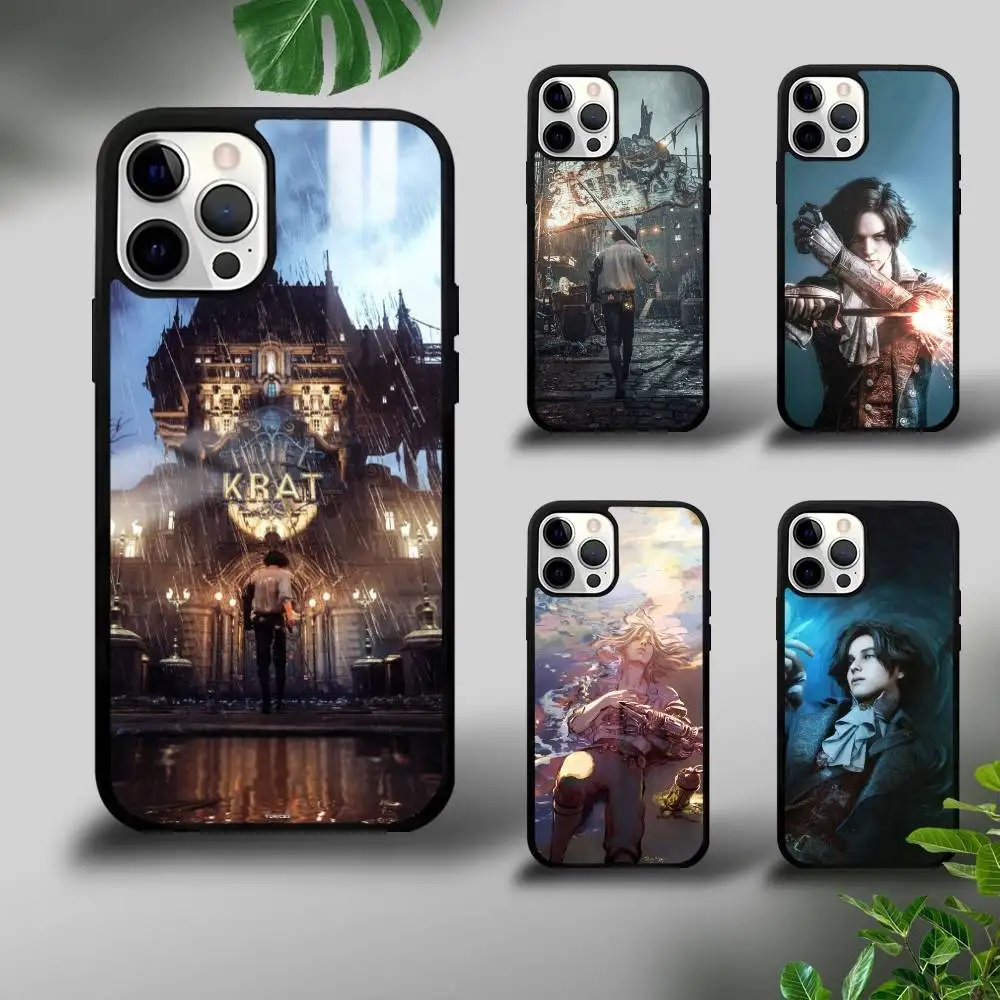 

L-Lies Of P Game Phone Case For IPhone 16 15 14 13 12 11 Pro Max Plus Mini Plus Hard Mirror Surface Protect Funda