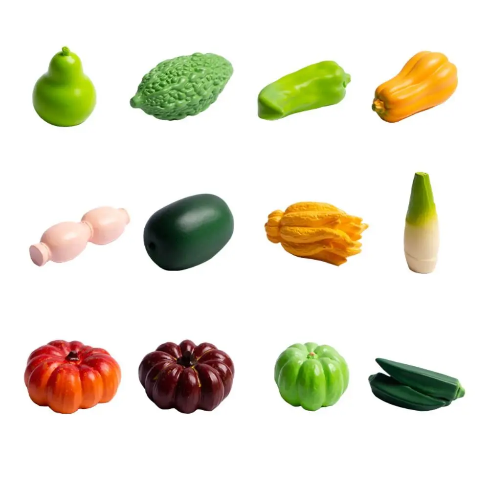 Cute Simulation Vegetables Handicrafts Mini Vegetables Figurines Miniatures DIY Decorations Realistic Vegetables Model