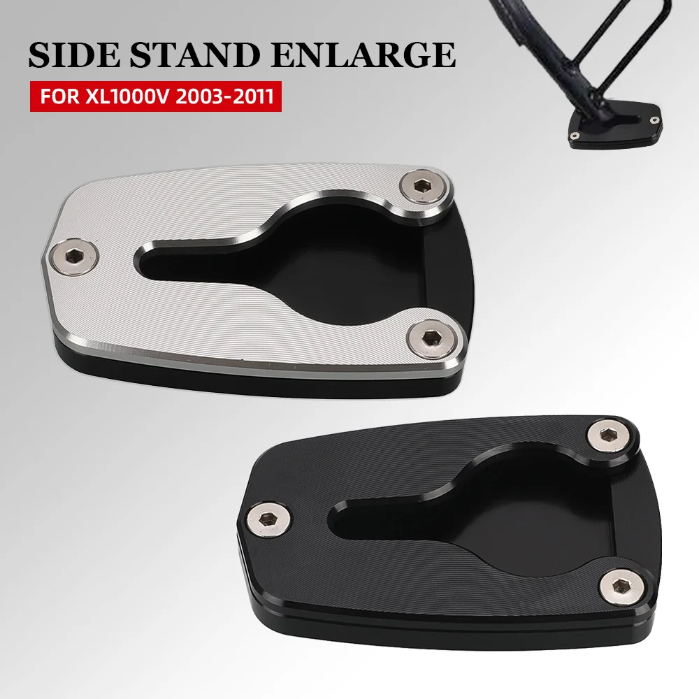 

For HONDA XL1000V XL 1000V 2003-2011 2010 2009 2008 CNC Motorcycle Accessories Kickstand Side Stand Extension Enlarger Plate Pad