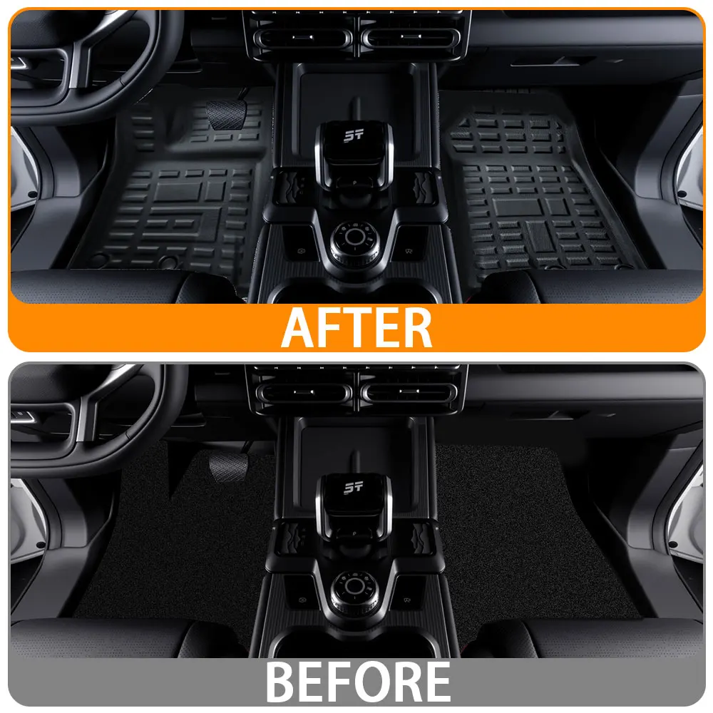 TPE Front Rear Floor Mats For Chery Jetour T1 2024 2025  All Weather Waterproof Anti-Slip Foot Pads