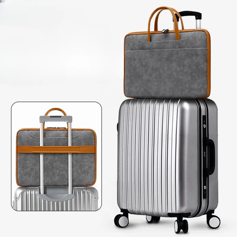 Laptop Bag Sleeve Case 12 13.3 15.6 14 polegadas Ombro Notebook saco Para Macbook Air Pro M1 Lenovo HP Dell Huawei bolsa Briefcase