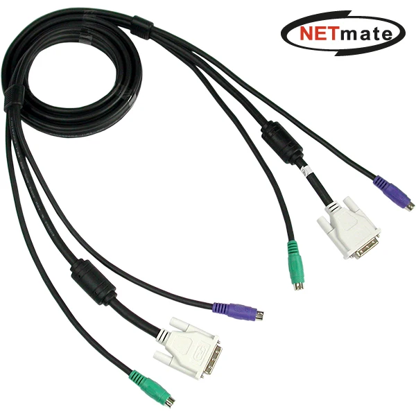 Gangwon Electronics NMC-KVM30DM DVI KVM M/M Cable 3m