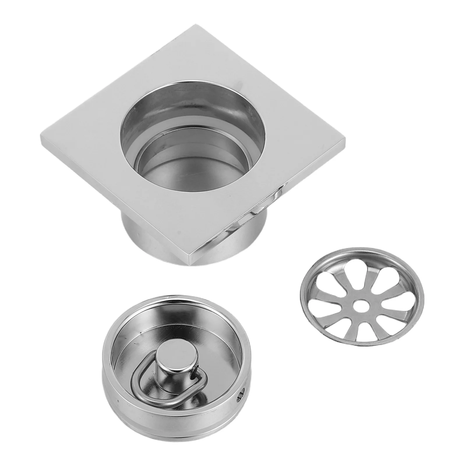 

Stainless Steel Floor Drain Filter For Bathroom Shower Kitchen Balcony Drain Hair Catcher Cover Efficient Drainage