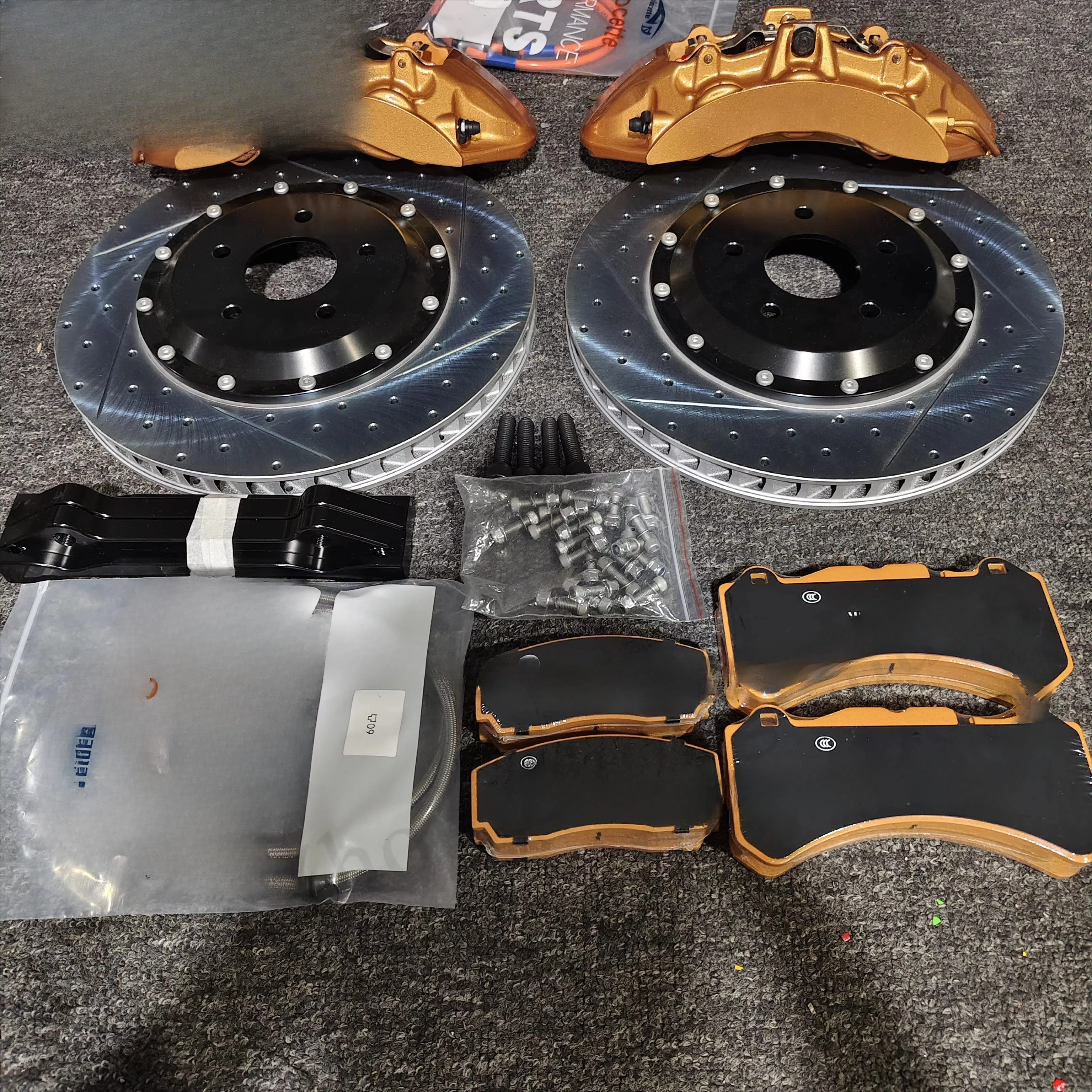 

New Large Brake Kit 6-Piston Aluminum Calipers 355-380mm Brake Discs 18/19 Wheels for F30 340i 2016 528i XDrive m Sport 50%