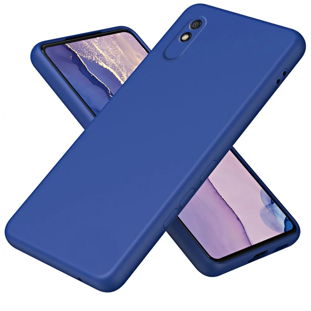 Liquid Silicone Case For Xiaomi Redmi 9A 9AT 9i Luxury Fundas Shockproof Phone Cover Redmi 9A Case