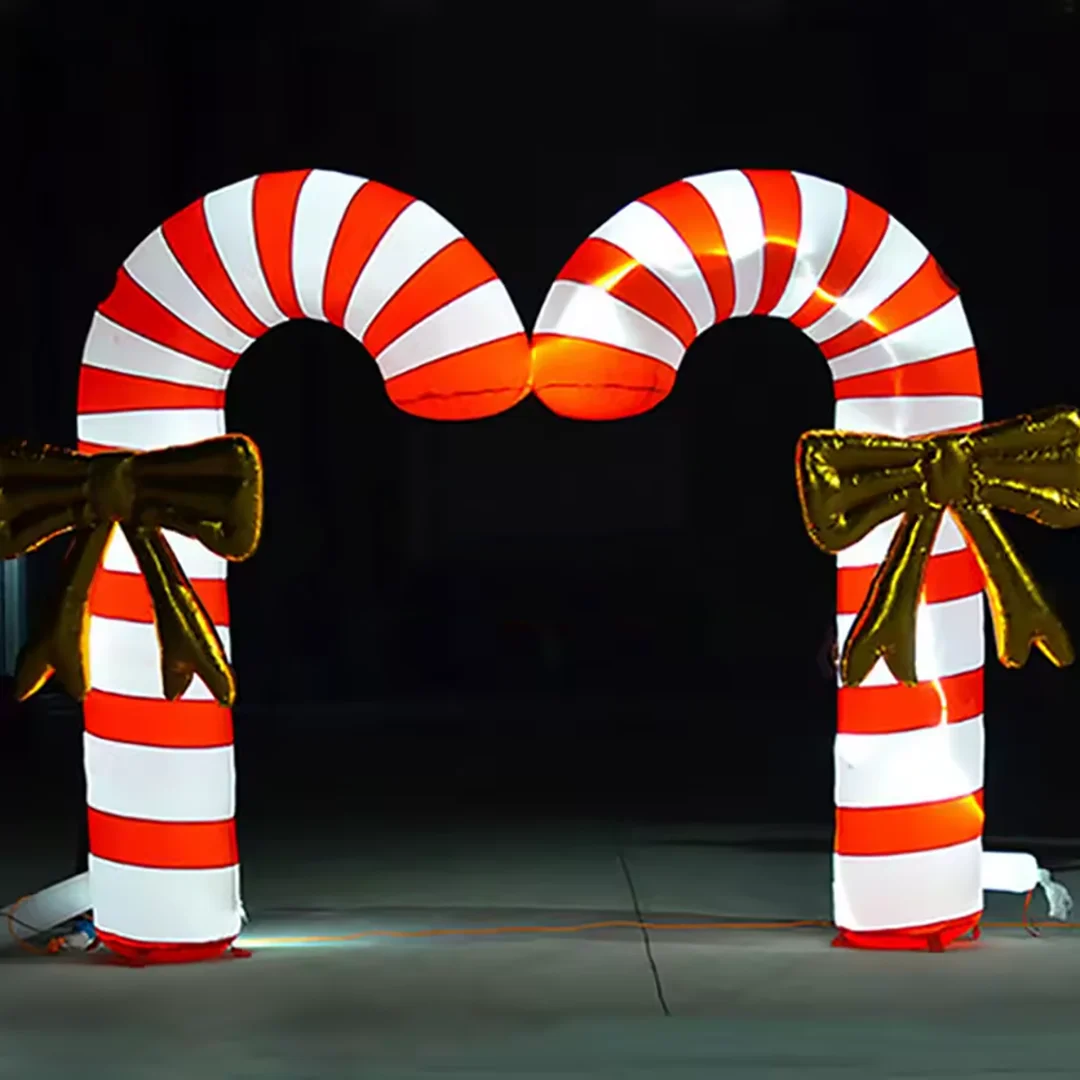 Arco gonfiabile gigante per caramelle/loccoli Arco d'ingresso per soffiaggio d'aria con ghiacciolo Principessa Decorazioni per feste per bambini Puntelli pubblicitari per eventi
