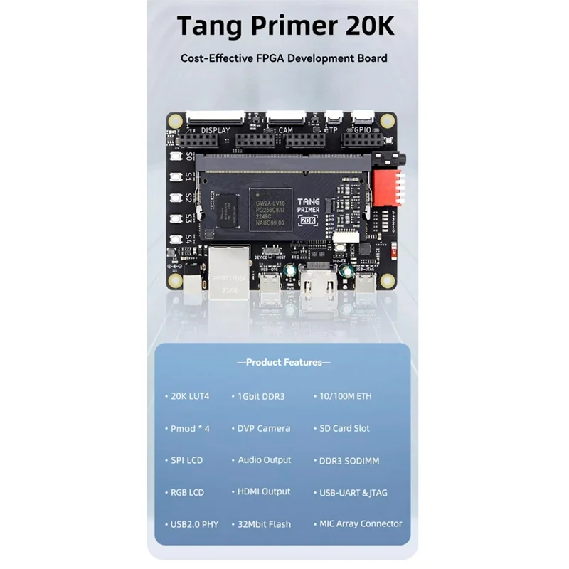 

Tang Primer 20K Dock Ext-Board With Core Board FPGA Development Board GW2A-LV1